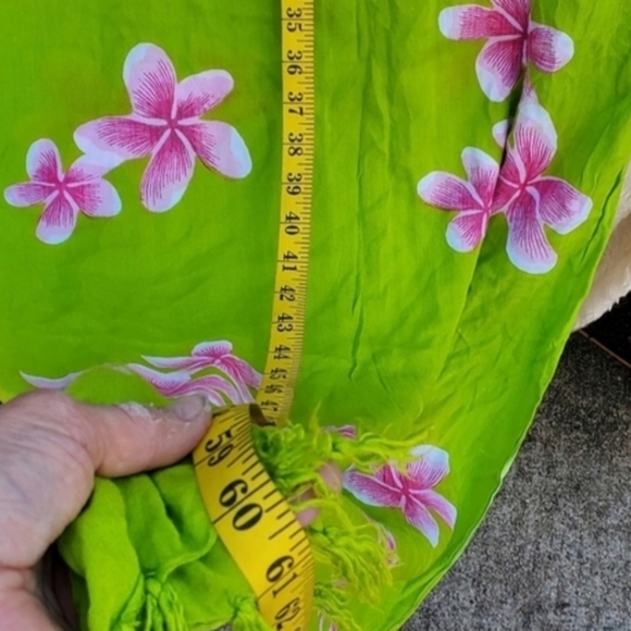 Hawaiian Hibuscus Swim cover up OSFM - Picture 7 of 8